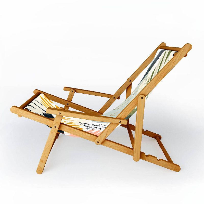 Marta Barragan Camarasa Abstract Autumn Season Sling Chair - Deny Designs, 3 of 6