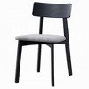 Royal Hampton Dining Side Chair Set of 2, Low Curved Back, Scandinavian Black - 4 of 4