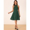Allegra K Women's Lace Halter Neck Sleeveless Elegant Cocktail A-Line Dress - 4 of 4