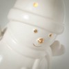 6"H and 7.5"H Sullivans LED Porcelain Snowmen - Set of 2, White - 2 of 4