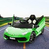Kids Electric Car 12V with Remote Control, LED Lights & Music, Licensed Lamborghini Battery Ride-On Toy for Boys & Girls, Smooth Start Design - 2 of 4
