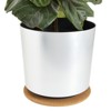 Juvale 3 Pack Plant Cork Mat, Round Planter Plate for Home Decor, House Plants (12 in) - 3 of 4