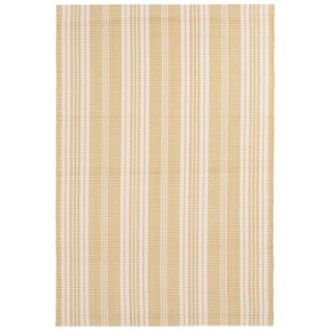 Home Conservatory Ticking Stripe Handwoven Indoor/Outdoor Area Rug - 1 of 4