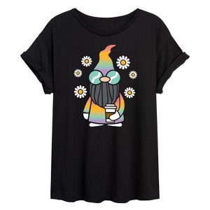 Women's - Instant Message - Boho Gnome Oversized Graphic T-Shirt - 1 of 4