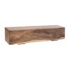 Contemporary Saur Wood Bench Brown - Olivia & May: Handmade, No Assembly, Indoor Use - 2 of 4
