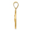 Black Bow Jewelry 14k Yellow Gold Hollow San Antonio Medal Pendant, 19mm (3/4 Inch) - 2 of 4