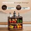MOEPISY Vintage Breadbox Bread Storage Container Farmhouse Food Organizer Pantry Shelf (Brown) - 4 of 4