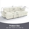 Sofa Bed,L Shape Chenille Sleeper Sofa Couch with Pull Out Bed and Storage Chaise for Living Room, Apartment and Hotel - 2 of 4
