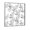 Metal Bike Stacked Wall Decor with Black Frame - Olivia & May: Iron Artwork, Rustic Industrial Style - 2 of 4