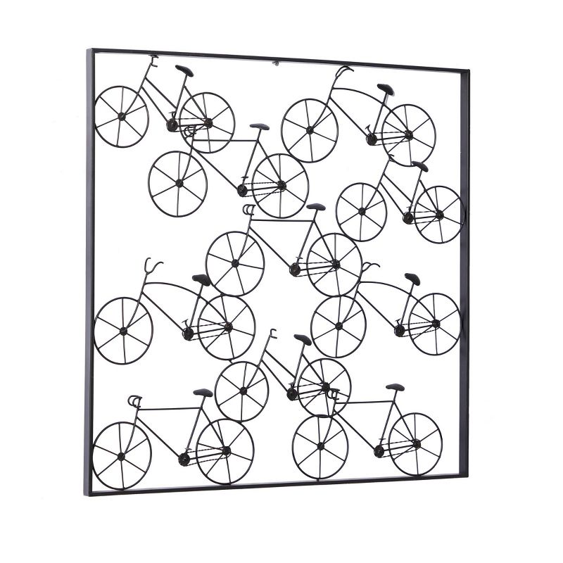 Metal Bike Stacked Wall Decor with Black Frame - Olivia &#38; May, 2 of 7