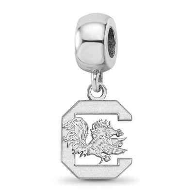Black Bow Jewelry Sterling Silver South Carolina Gamecocks NCAA Bead Charm
