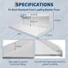 2-Tier Washer Dryer Countertop, Wood Laundry Countertop with Edge Rails, Waterproof Washer Dryer Cover with Anti-Slip Pads for Laundry Room Storage - 2 of 4