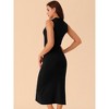 Seta T Women's Sleeveless Ribbed Knit Midi Sweater Dress - 4 of 4