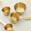 4pc Stainless Steel Measuring Cups Vintage Brass Finish - Hearth & Hand™ with Magnolia - 3 of 3