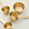 4pc Stainless Steel Measuring Cups Vintage Brass Finish - Hearth & Hand™ with Magnolia - image 3 of 3