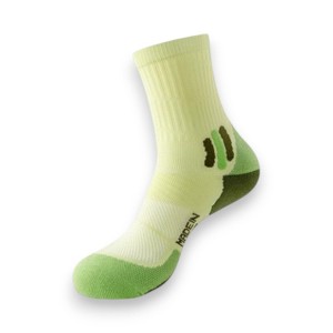 Anna-Kaci Women's 3 Pair Pack Sports Crew Socks with Color Block Toes Cushioned Soles and Ribbed Knit Design - 1 of 4