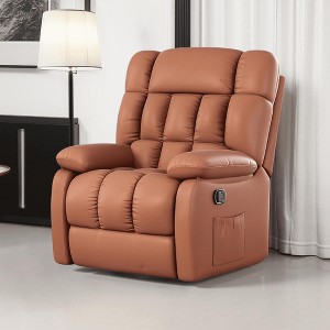 MAYEERTY Ergonomic Recliner Chair for Living Room, 110-161¡ãAdjustable Recline, Footrest, Side Pocket, Whiskey Brown - 1 of 4