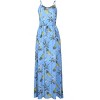 Women's Strap Maxi Hawaiian V Neck Floral Casual Beach Dresses - 3 of 4