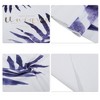 Unique Bargains Soft Absorbent Beach Towel White Purple 55"x28" 1 Pc - 3 of 4