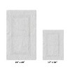 Lux Premium 100% Cotton Tufted Solid Reversible 2 PC Bath Rug Set – Ultra-Soft, Water-Absorbent, Durable, Machine Washable Bathroom Rug - 2 of 4