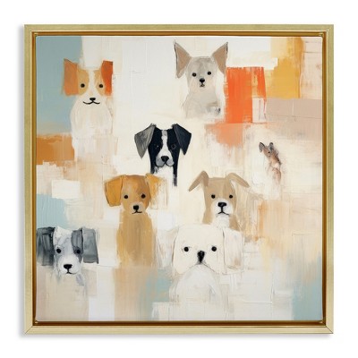 Stupell Industries Modern Dog Collage, 18" x 18"