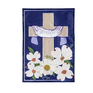 Evergreen Dogwood Blessings Garden Applique Flag 12.5 x 18 Inches Indoor Outdoor Decor - 1 of 4