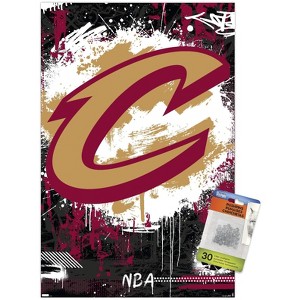 Trends International NBA Cleveland Cavaliers - Maximalist Logo 23 Unframed Wall Poster Prints - 1 of 4