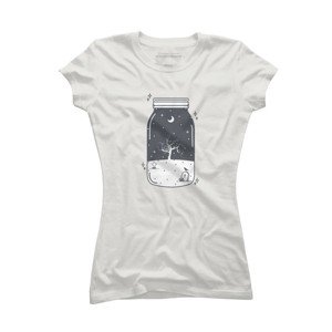 Junior's Design By Humans Halloween in a jar By roc21 T-Shirt - 1 of 2