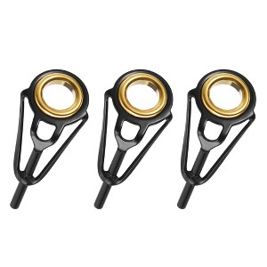 Unique Bargains Stainless Steel Ring Guide Fishing Rod Tip Repair Kits 3 Pcs - 1 of 4