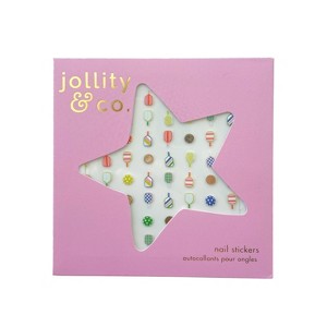 Jollity & Co. - Pickleball Nail Stickers - 1 Sheet of 100 Nail Stickers - 1 of 1
