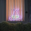 Animated Novelty Faux Neon Witch Hat with Purple/White/Green LEDs - Hyde and EEK! Boutique™ - 2 of 4