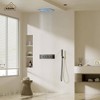 CASAINC 4-Spray Dual Shower Heads 16 Inches Ceiling Mount Fixed and Handheld Shower Head 64 Color Lights 2.5 GPM - 2 of 3