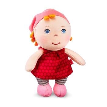 HABA Mini Soft Doll Hertha - Tiny 6" First Baby Doll from Birth and Up