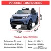 Garvee 12V Kids Electric Ride-On Car with Remote – Land Rover Licensed Toy Vehicle with LED Lights, Music, Seatbelt & Dual Motors - 2 of 4