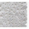 Puddles Bath Mat Clear - Splash Home: Anti Slip, PVC Knitted, Machine Washable, Pebble Design - 4 of 4