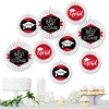 Big Dot of Happiness Red Grad - Best is Yet to Come - Hanging  Red Graduation Party Tissue Decoration Kit - Paper Fans - Set of 9 - 2 of 4