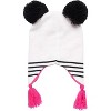 Girls Critter Panda Winter Hat and 2 Pair Gloves or Mittens (Toddler/Little Girls) - 4 of 4