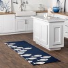 Nuloom Vivienne Graphic 2x6 Indoor/Outdoor Runner Rug for Living Room Patio Deck Front Porch Entryway Hallway Kitchen, Navy/Ivory - 2 of 4