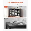 VEVOR Literature Organizer, 36 Compartments Office Mailbox with Adjustable Shelves, Wooden Mailbox Sorter Medium Density Fiberboard, Grey - 3 of 4