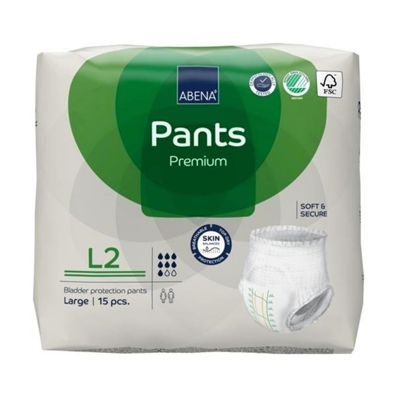 Abena Premium Pants L2 Disposable Underwear Pull On with Tear Away Seams Large, 1000021326, 45 Ct, 4 of 7