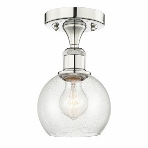 Athens - 1 Light Semi-Flush Mount In Industrial Style-8.88 Inches Tall and 6 Inches Wide - 1 of 1