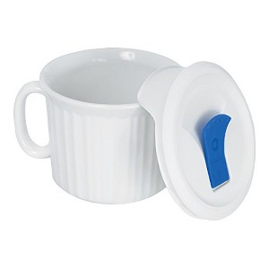 Corningware 20-Ounce Oven Safe Meal Mug with Vented Lid - French White - 1 of 4