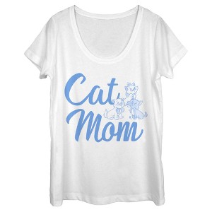 Women's Aristocats Mother's Day Cat Mom Kittens Scoop Neck - 1 of 4