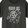 Halloween Psyche Hex Pentagram Skull Men's Charcoal T-Shirt - 2 of 3