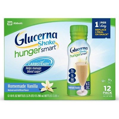 Glucerna Hunger Smart Nutrition Shake Ready-to-Drink - Homemade Vanilla - 12ct/120 fl oz