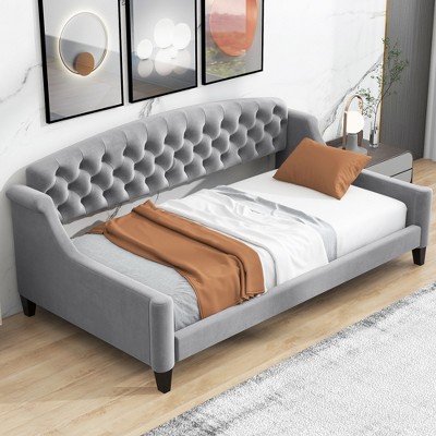 YONWAY  Daybed, Modern Luxury Tufted Button Daybed Stable and durable bed frame, Easy to assemble, For Adults Or Teenagers