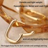 6 Pairs Chunky Gold Hoop Earrings Set for Women Hypoallergenic Thick Open Huggie Hoop Set for Christmas Gifts - 4 of 4