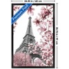Trends International Reinders: Paris - Pink Eiffel Tower Framed Wall Poster Prints Black Framed Version 22.375" x 34" - 3 of 4
