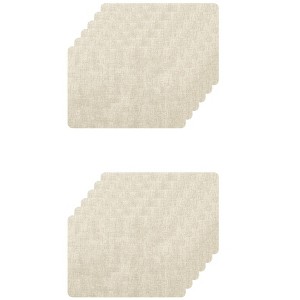 Unique Bargains Dining Heat Resistant Faux Leather PU Placemats 12 Pcs - 1 of 4