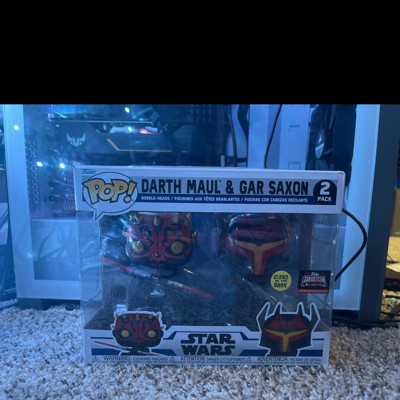 Unreleased Targetcon good Funko Pops Inosuke, Darth Maul and Gar Saxon